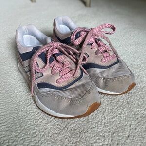New Balance Pink and Gray Kids Sneakers